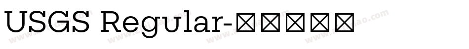 USGS Regular字体转换